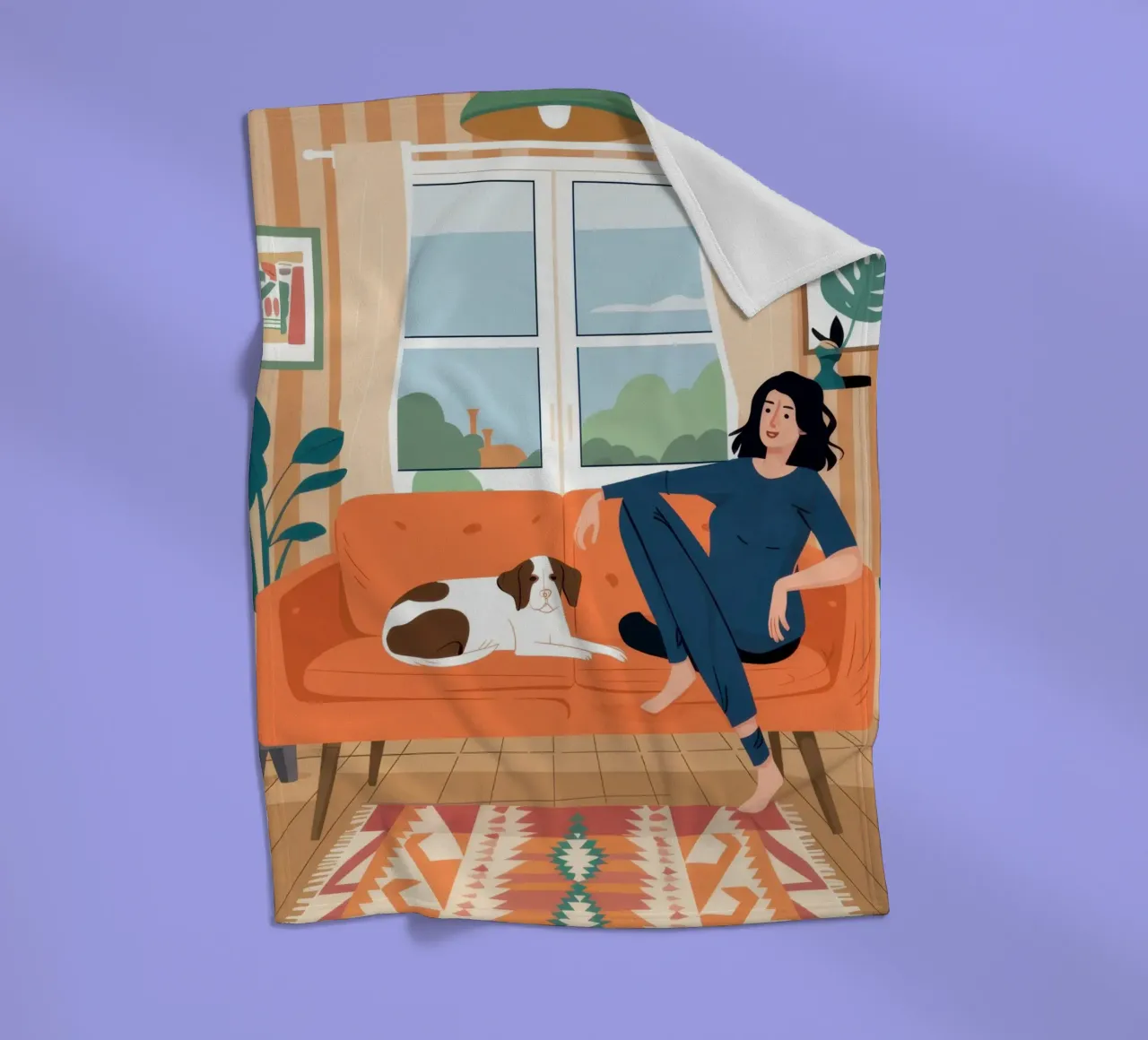 Sofa Cat Daydream coperta in pile da Marigold Tiga