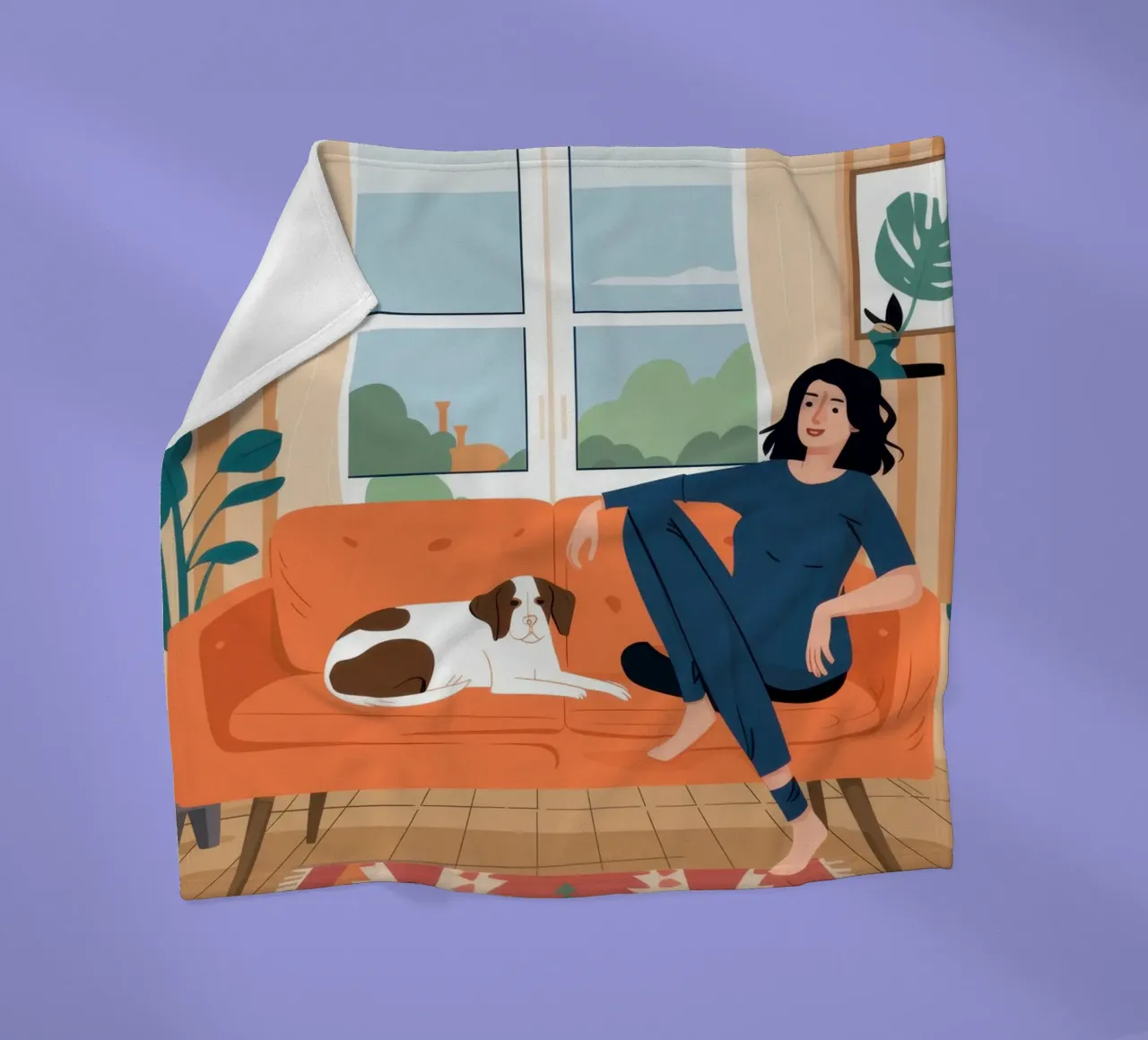 Sofa Cat Daydream coperta in pile da Marigold Tiga