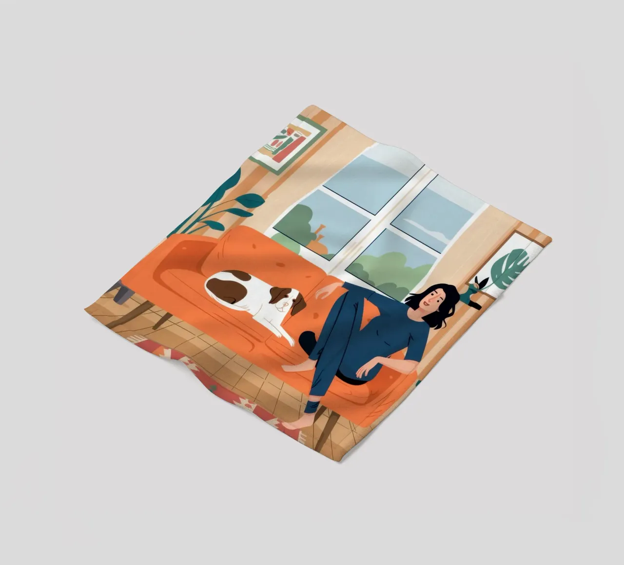 Sofa Cat Daydream coperta in pile da Marigold Tiga