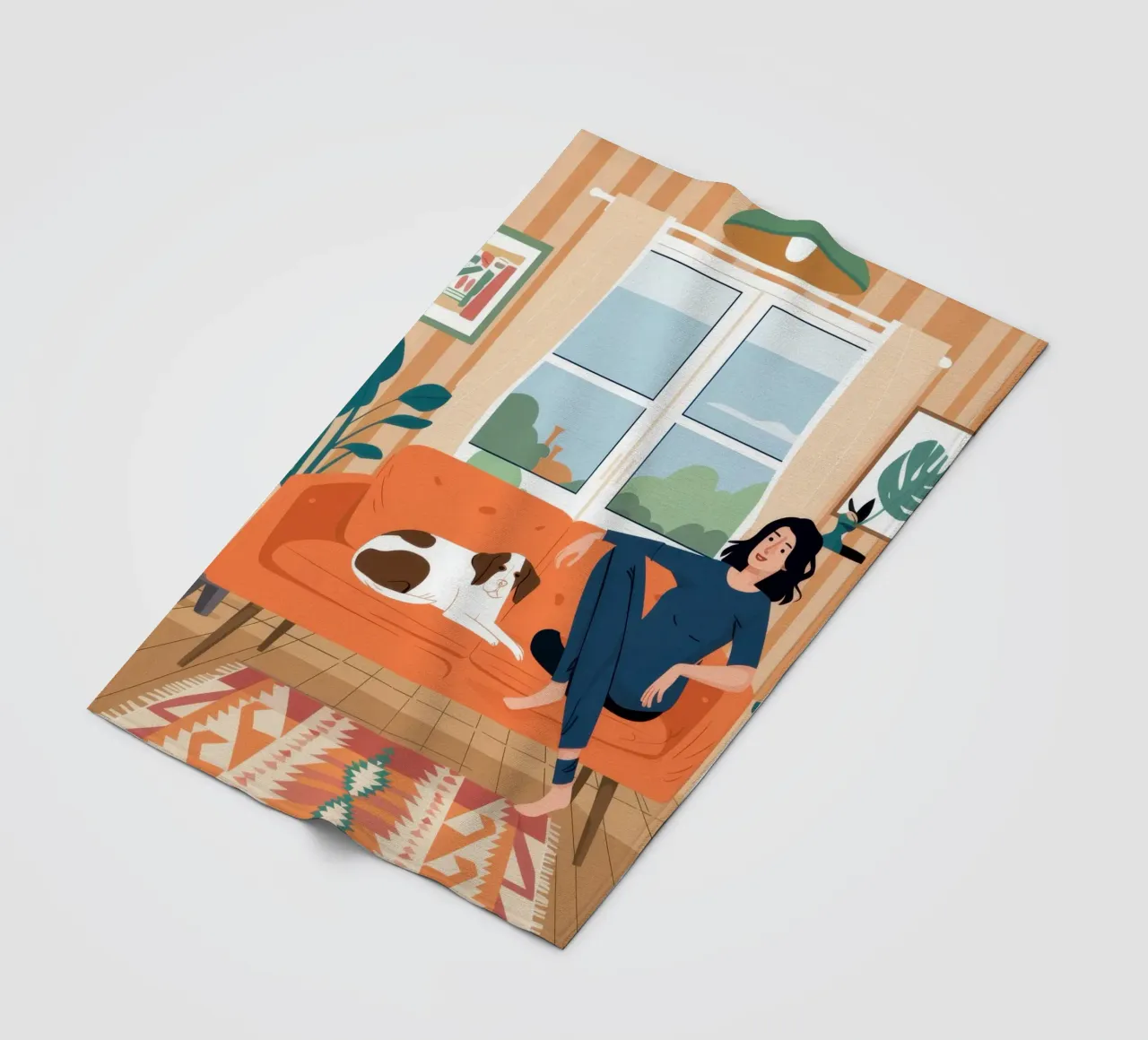 Sofa Cat Daydream coperta in pile da Marigold Tiga