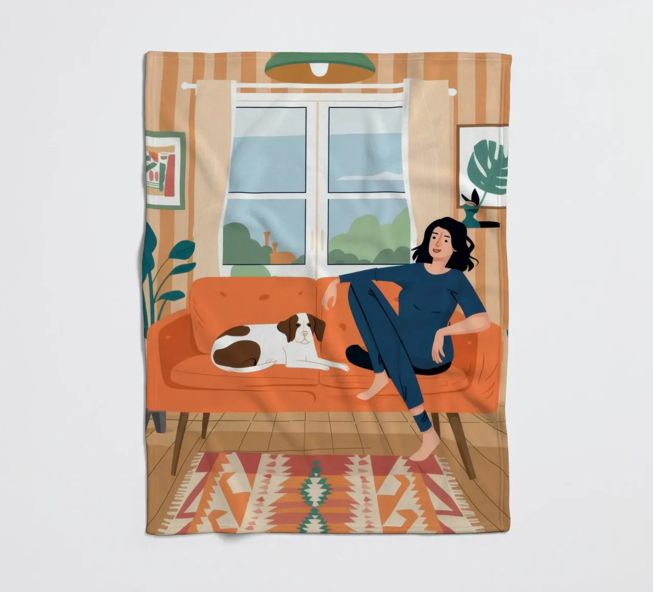 Sofa Cat Daydream coperta in pile da Marigold Tiga