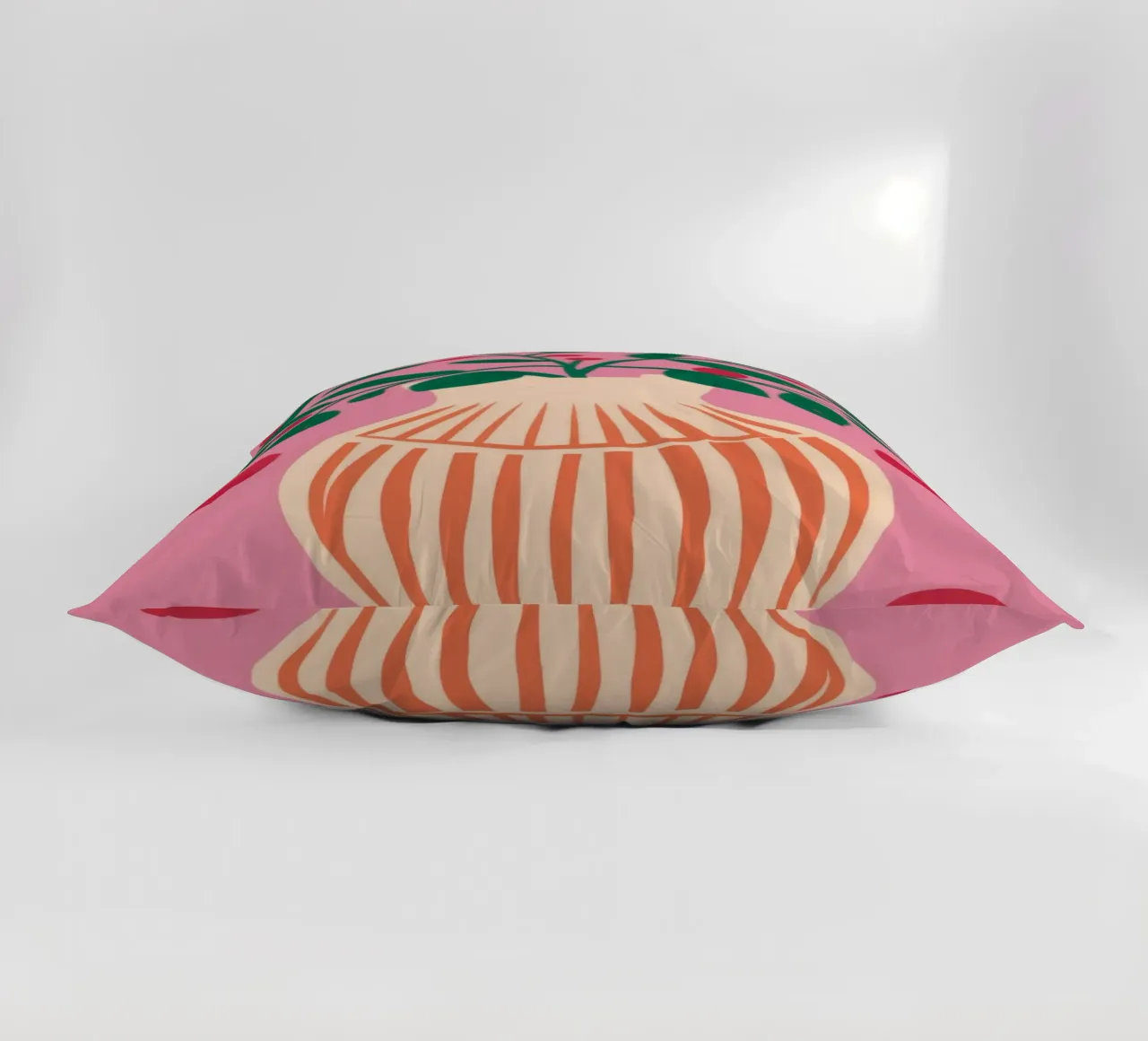 Vaso a righe Pianta rosa cuscino da Pale Aura