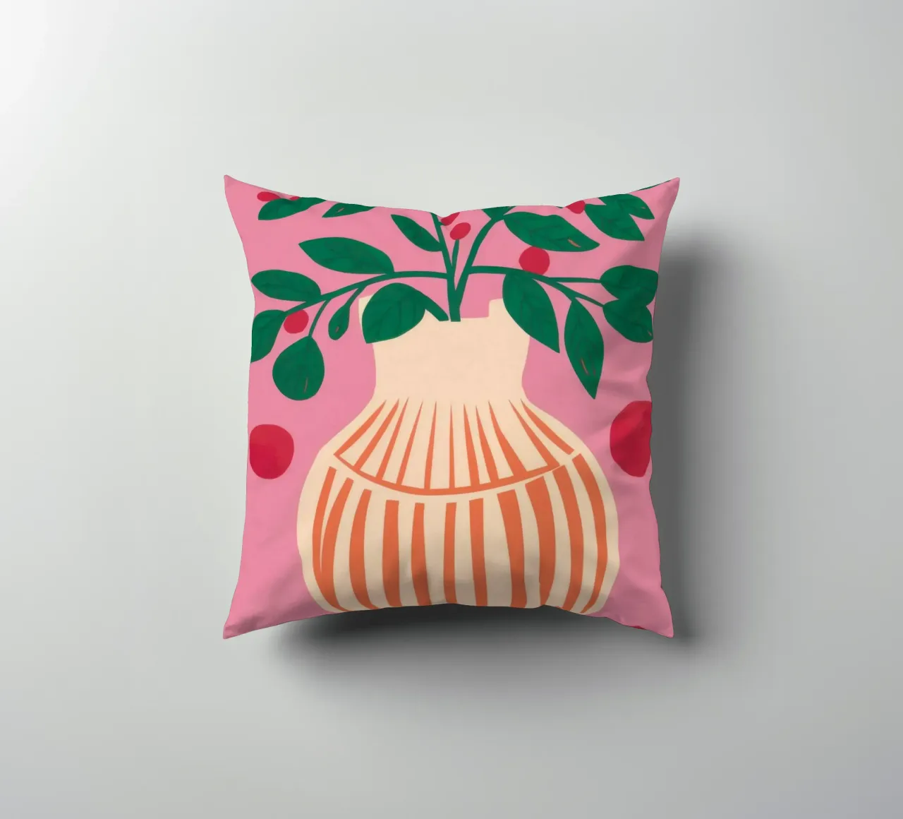Vaso a righe Pianta rosa cuscino da Pale Aura