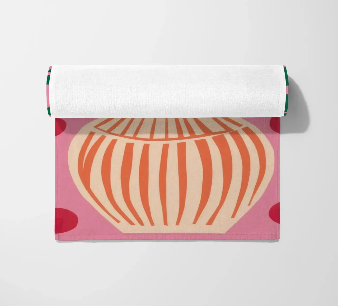 Vaso a righe Pianta rosa telo mare da Pale Aura