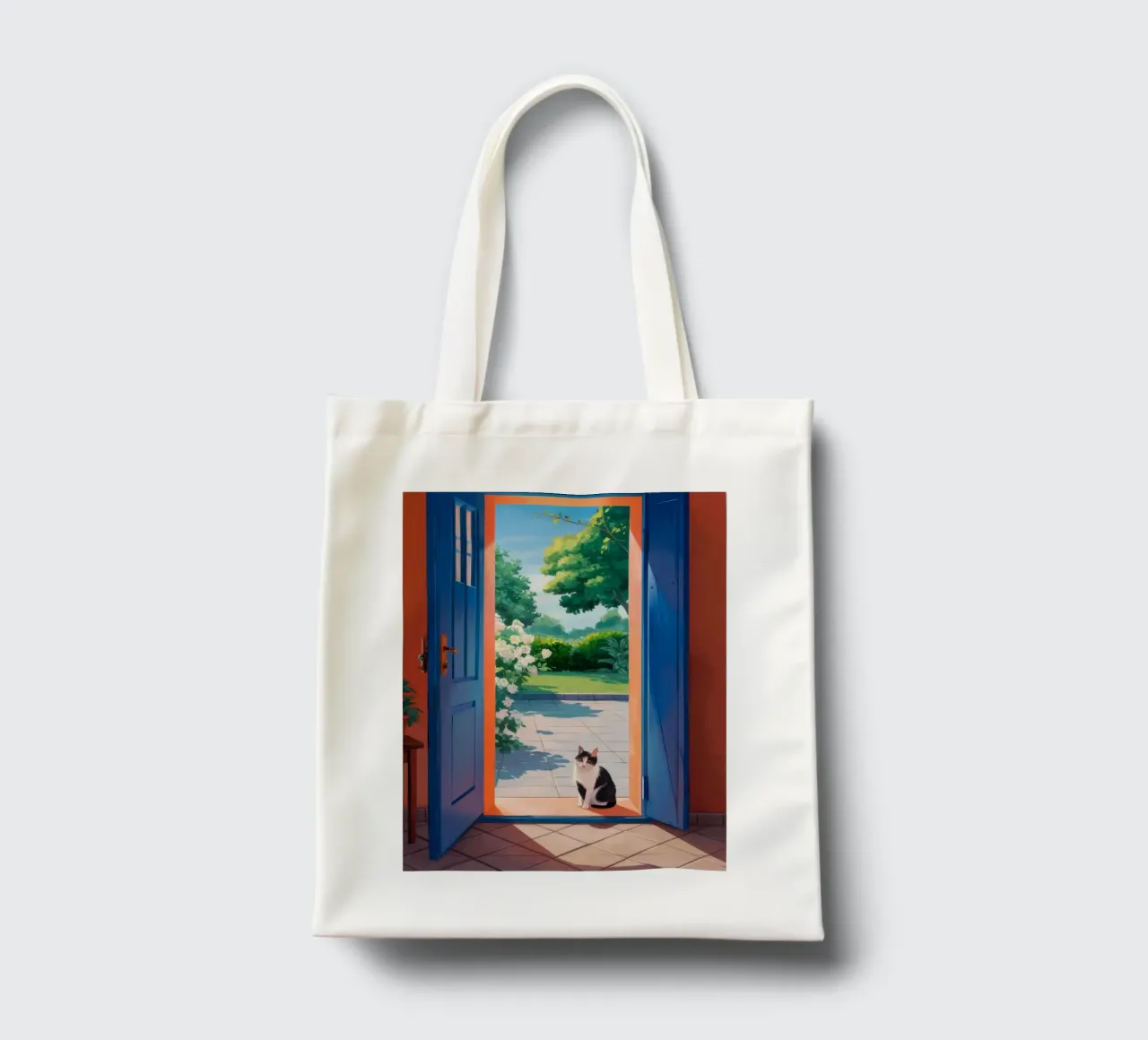 Open Door Cat tote bag by Haven Fantasy