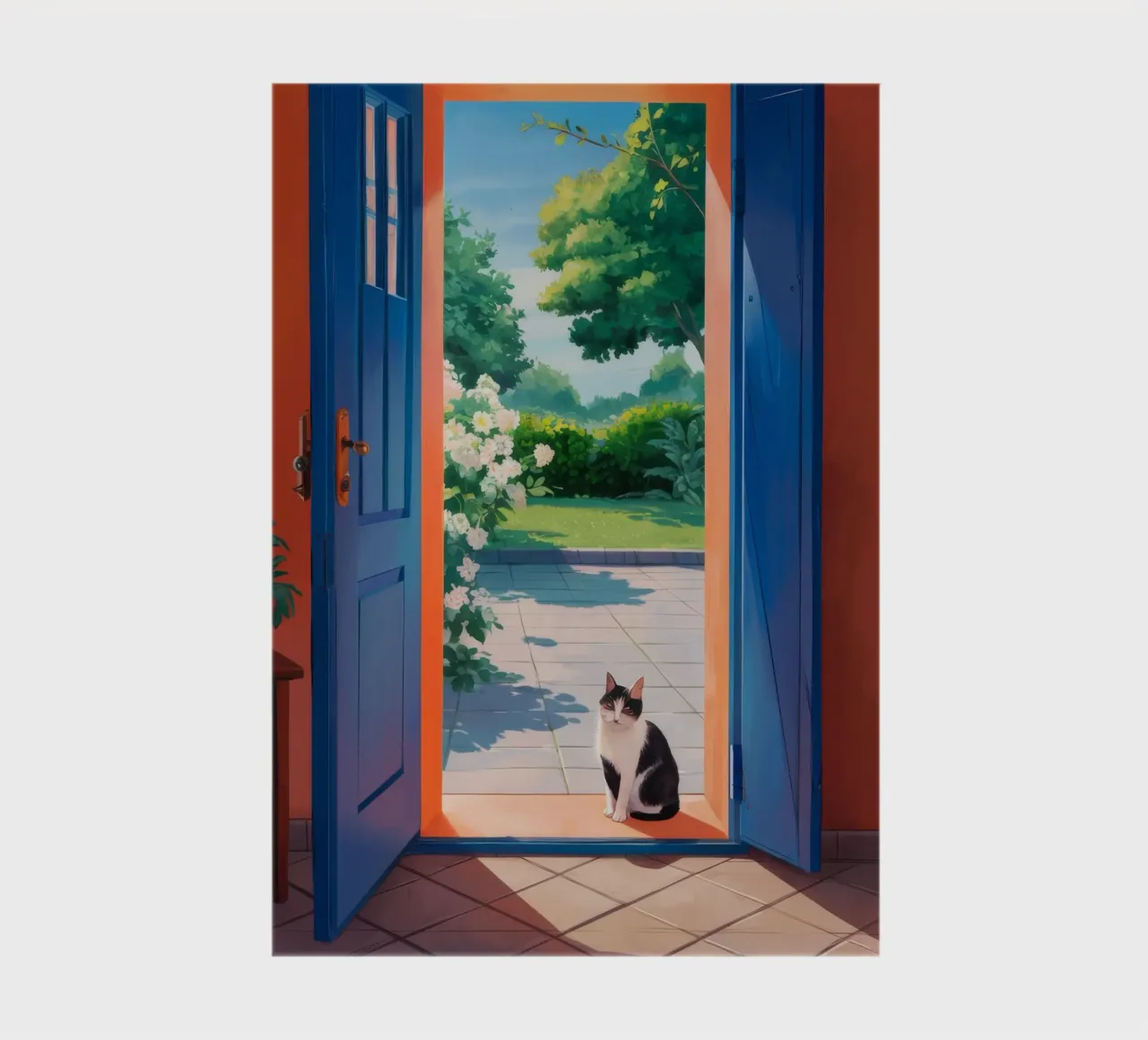 Open Door Cat notebook by Haven Fantasy