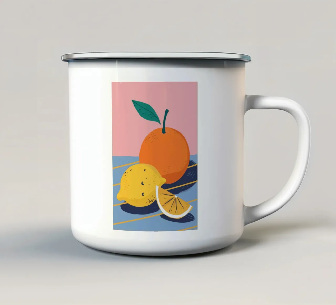 Arancia e limone light tazza in smalto da Haven Fantasy
