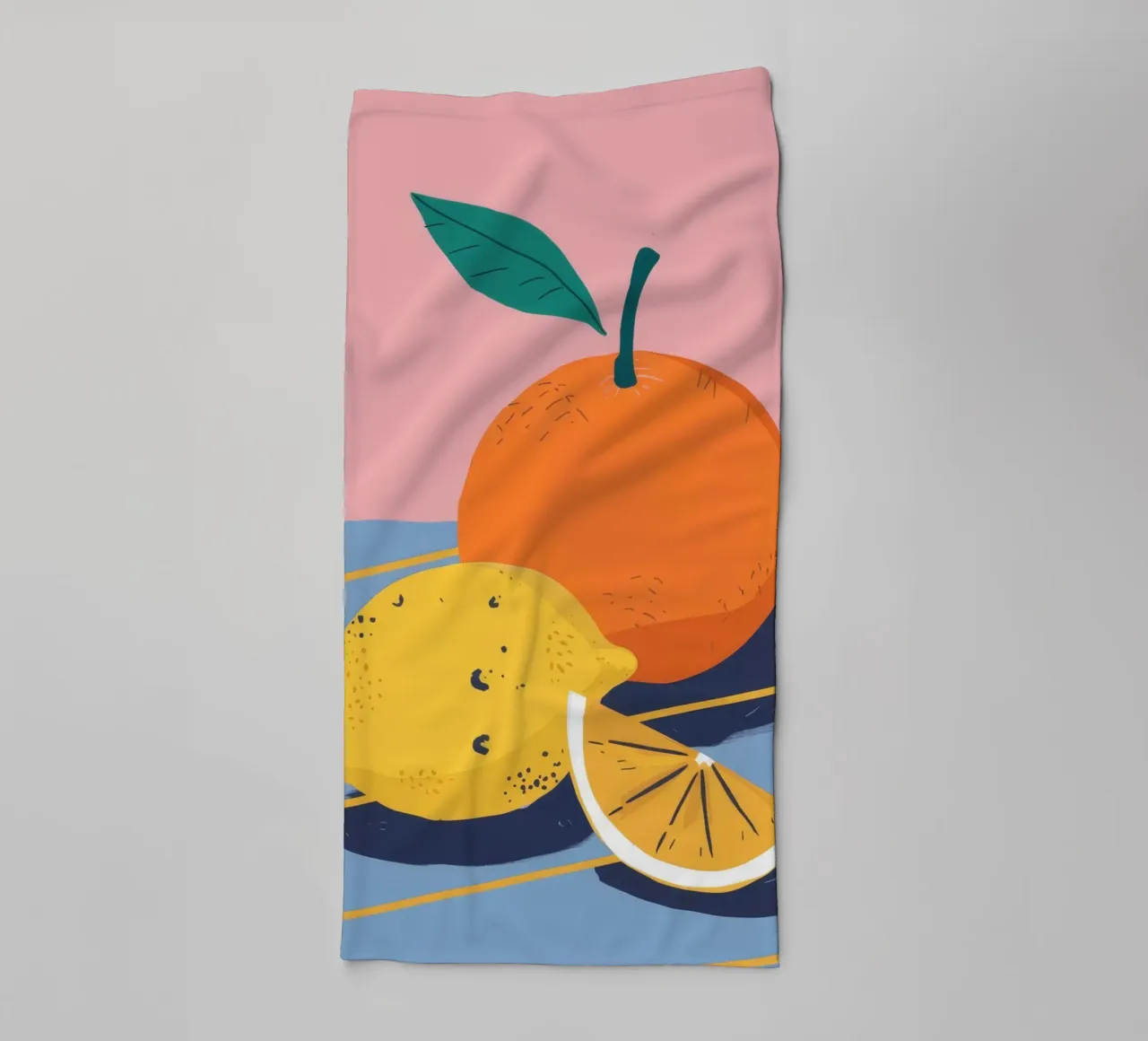 Orange und Zitrone Light Handtuch von Haven Fantasy