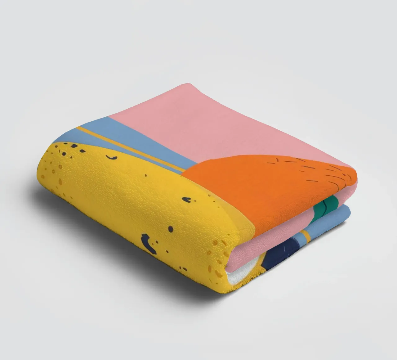 Orange und Zitrone Light Handtuch von Haven Fantasy