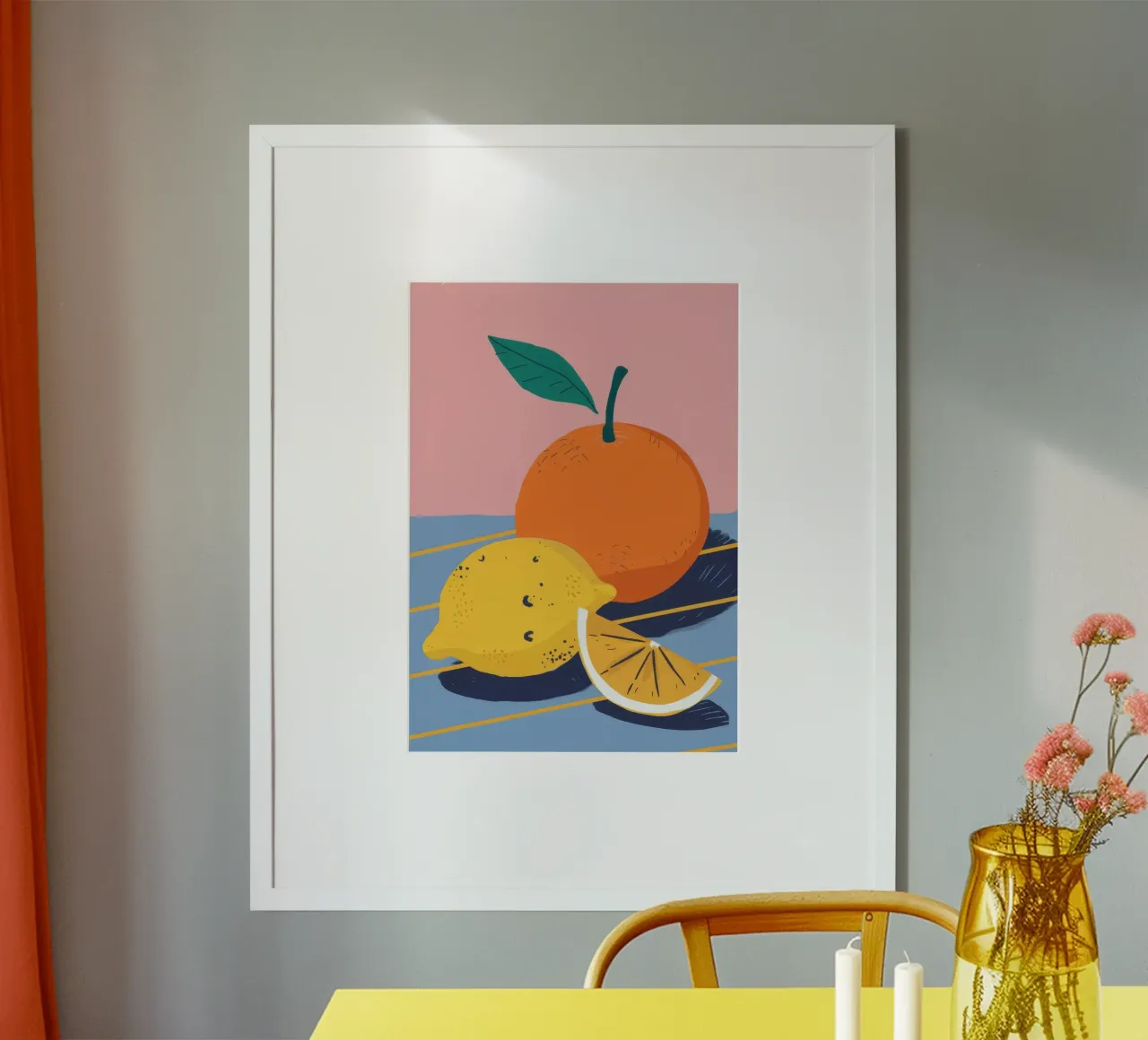 Orange et citron light poster de Haven Fantasy