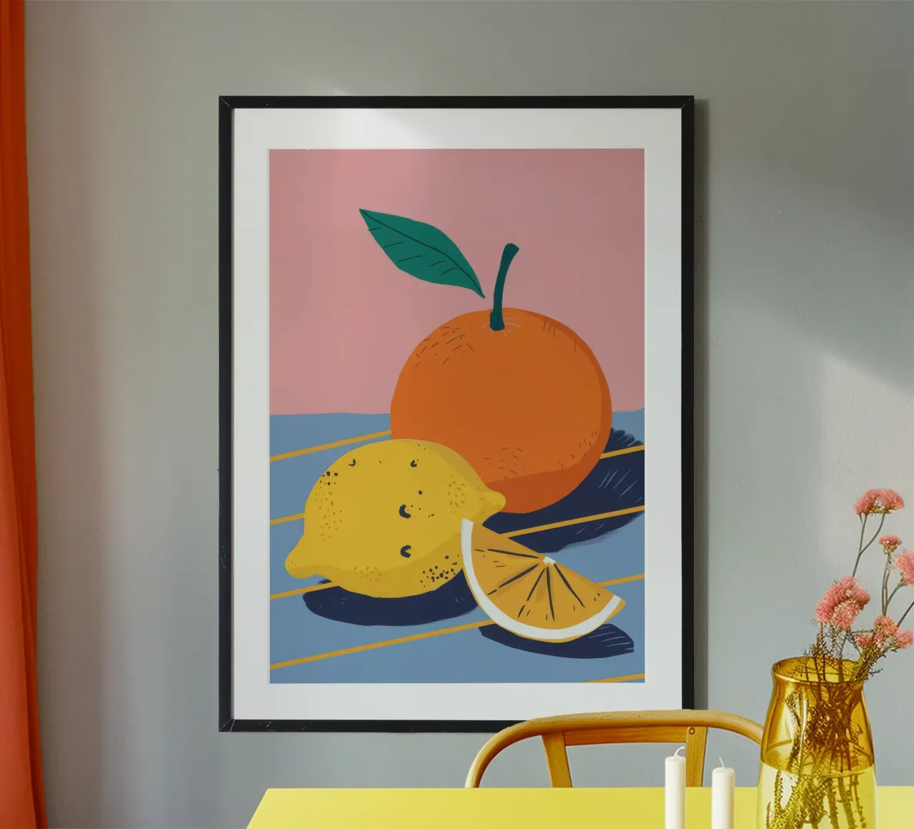 Orange et citron light poster de Haven Fantasy
