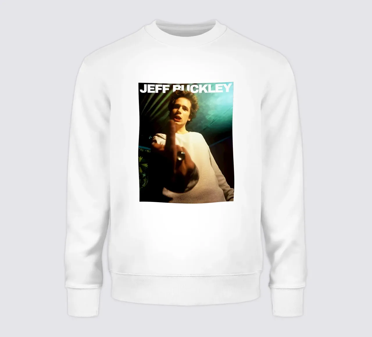 Middle Finger Jeff Buckley Style sweatshirt by greskulargenama