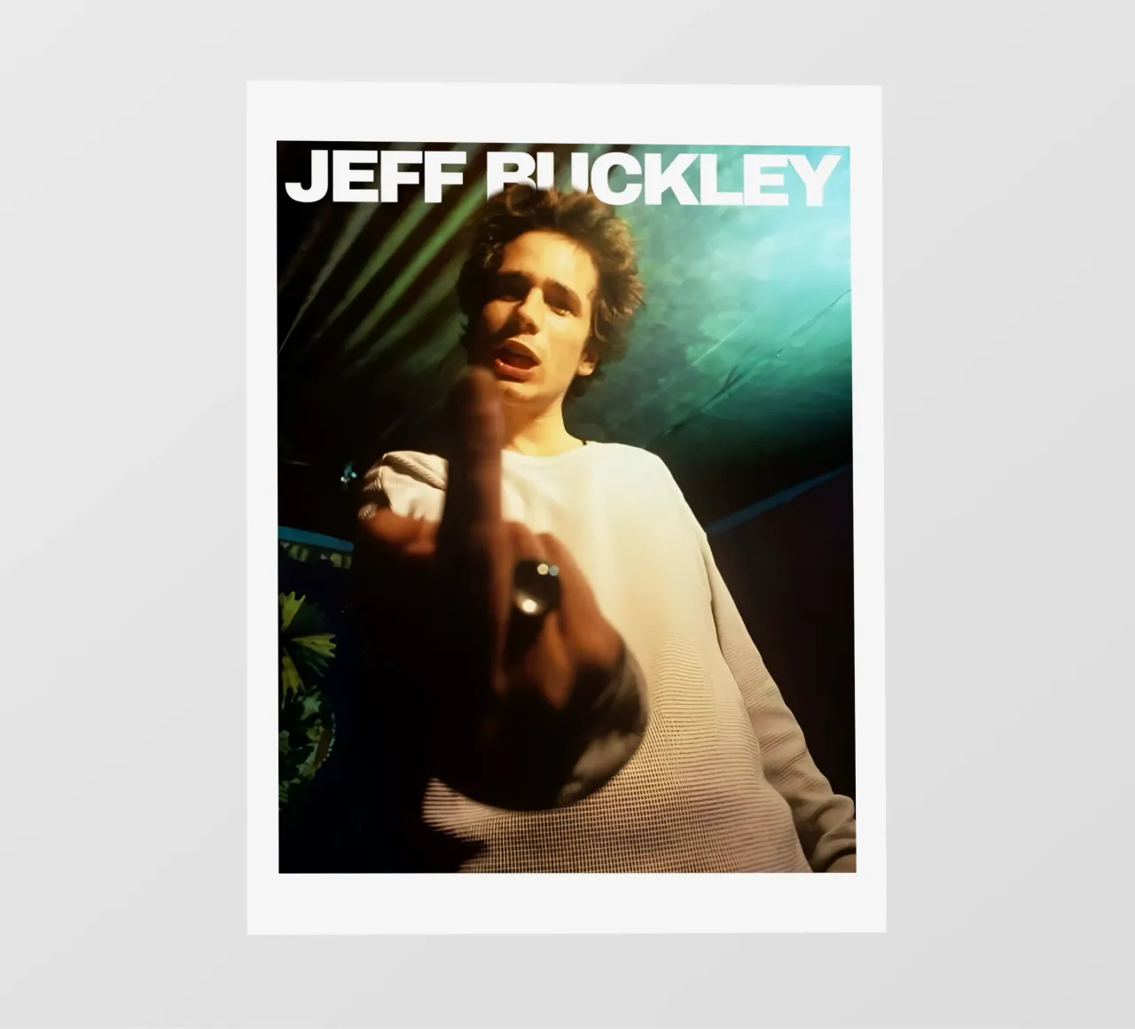 Dito medio alla Jeff Buckley telo in pvc da greskulargenama