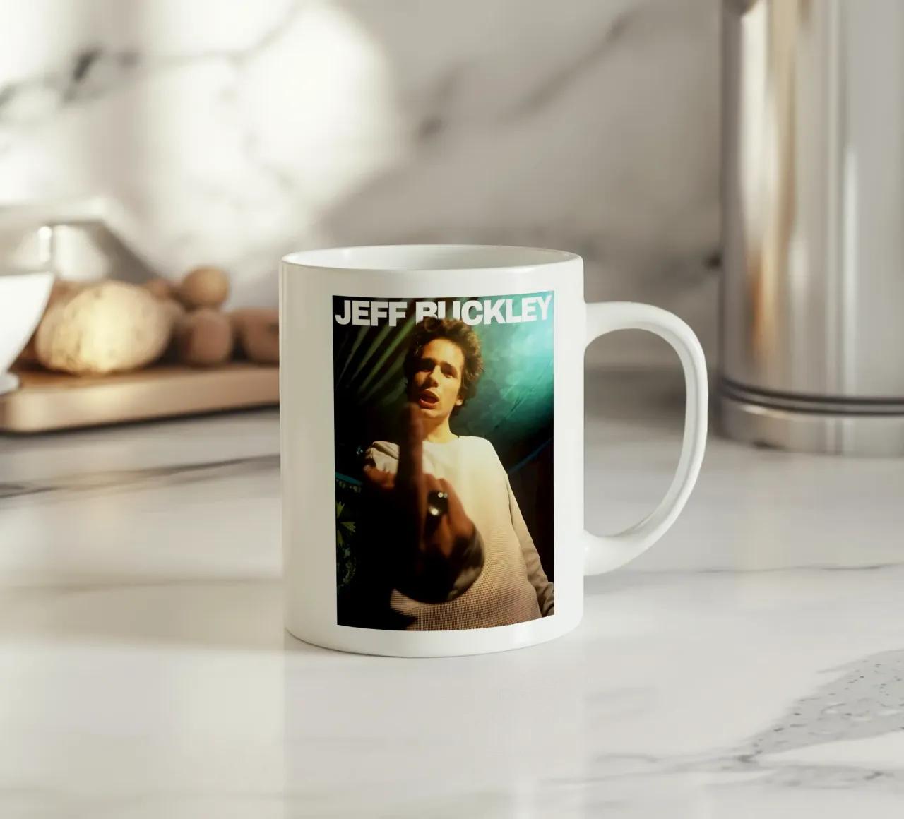 Dito medio alla Jeff Buckley tazza in ceramica da greskulargenama