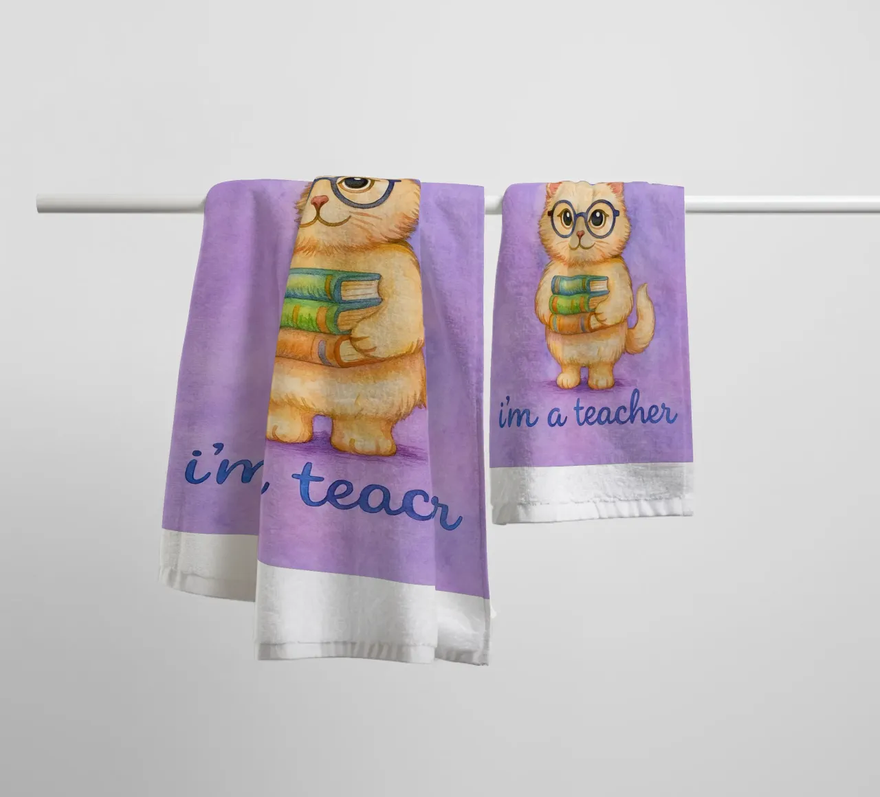Gato gracioso No puedes asustarme Soy profesor toalla de baño de onerules