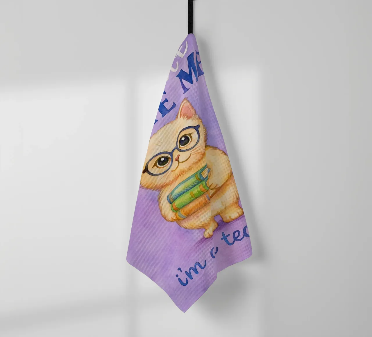 Drôle de chat Tu ne peux pas m'effrayer Je suis un enseignant torchon de onerules
