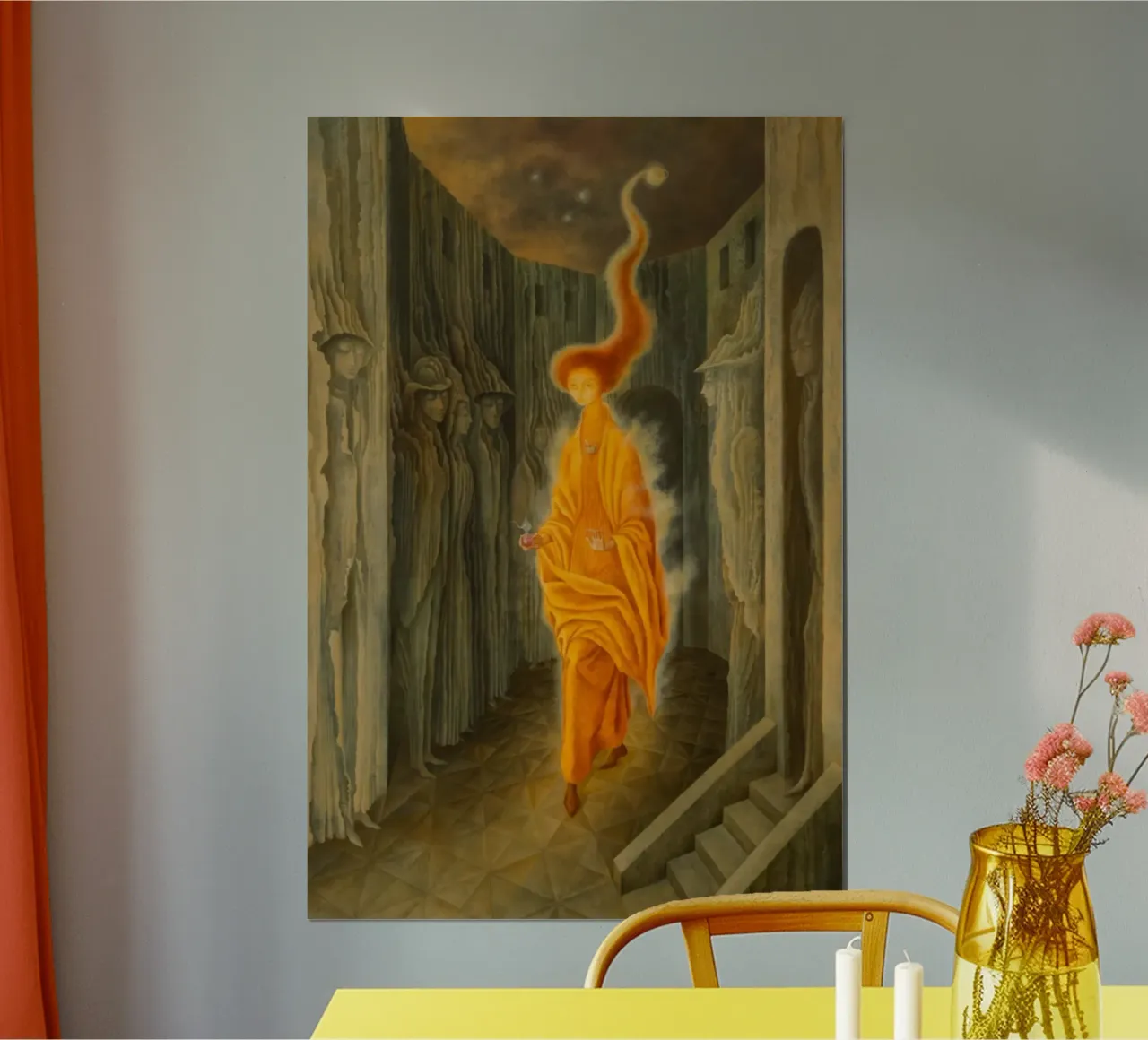 La chiamata, 1961 poster con telaio in alluminio da Alexandra Sutton