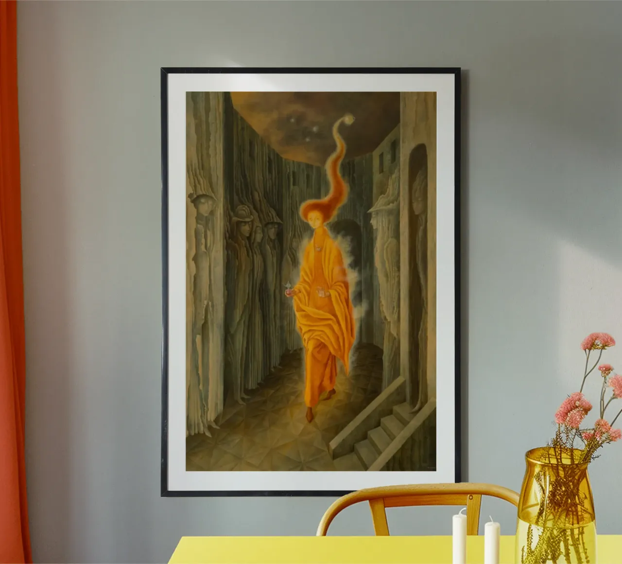 La chiamata, 1961 poster con telaio in alluminio da Alexandra Sutton
