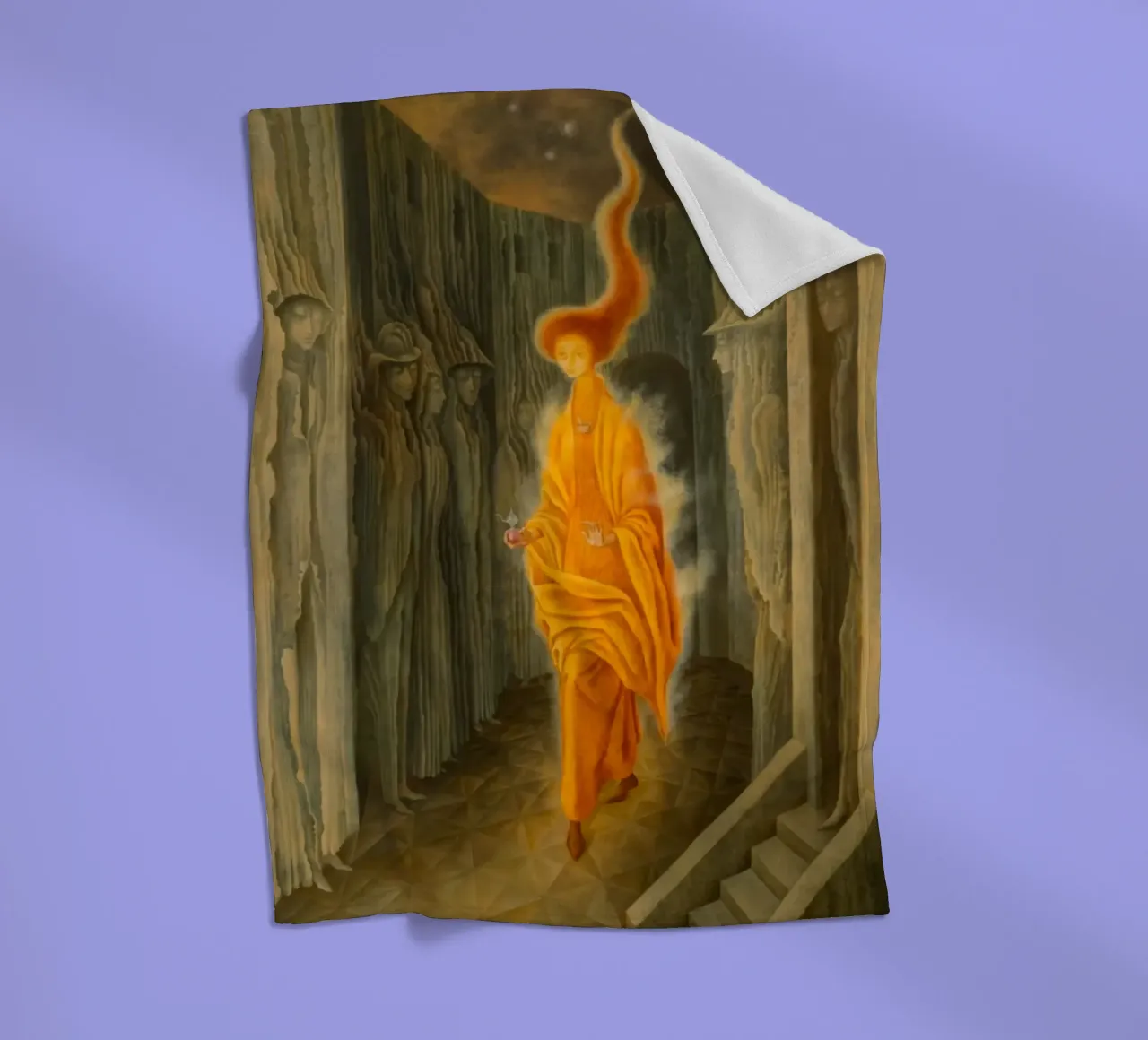 The Call, 1961 fleece blanket by Alexandra Sutton
