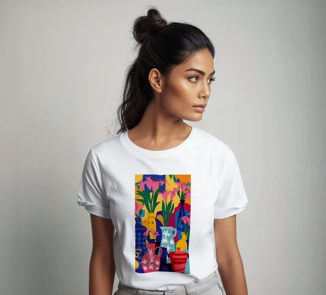 Abstract Tulip Medley t-shirt by Pale Aura