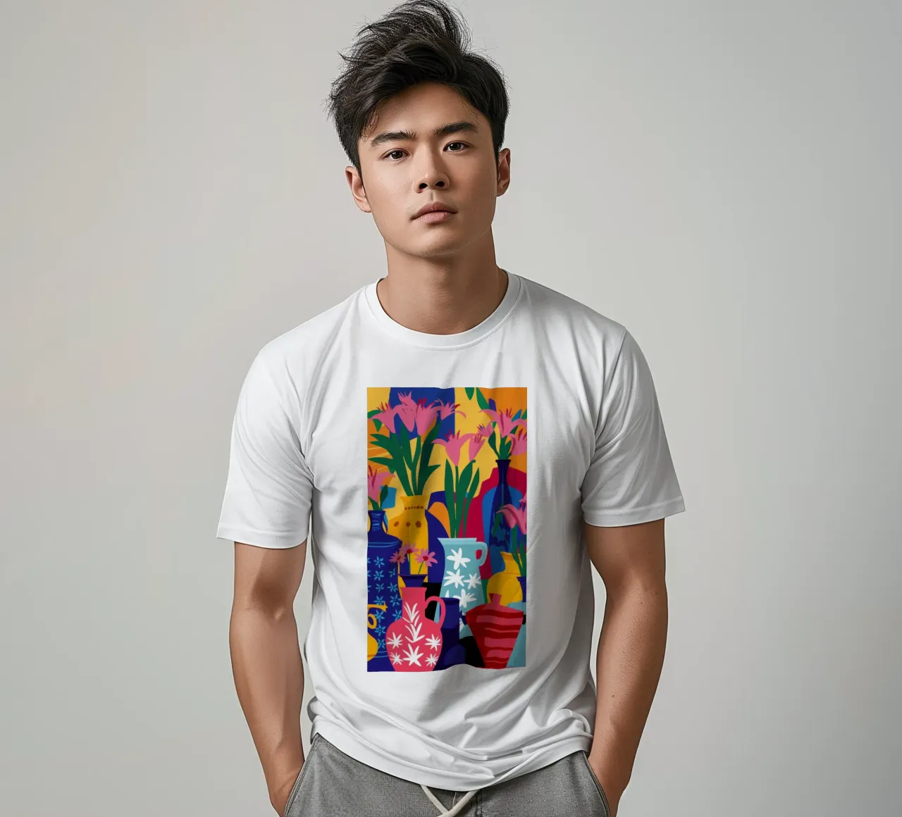 Abstract Tulip Medley t-shirt by Pale Aura