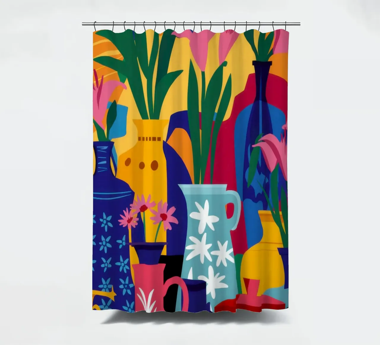 Abstrakte Tulpe Medley Duschvorhang von Pale Aura