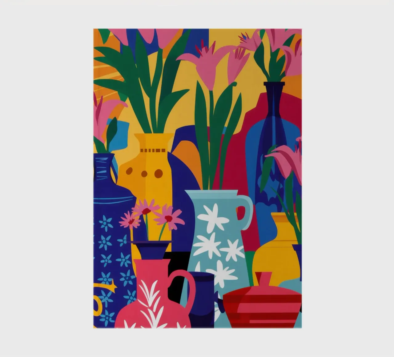 Abstract Tulip Medley notebook by Pale Aura