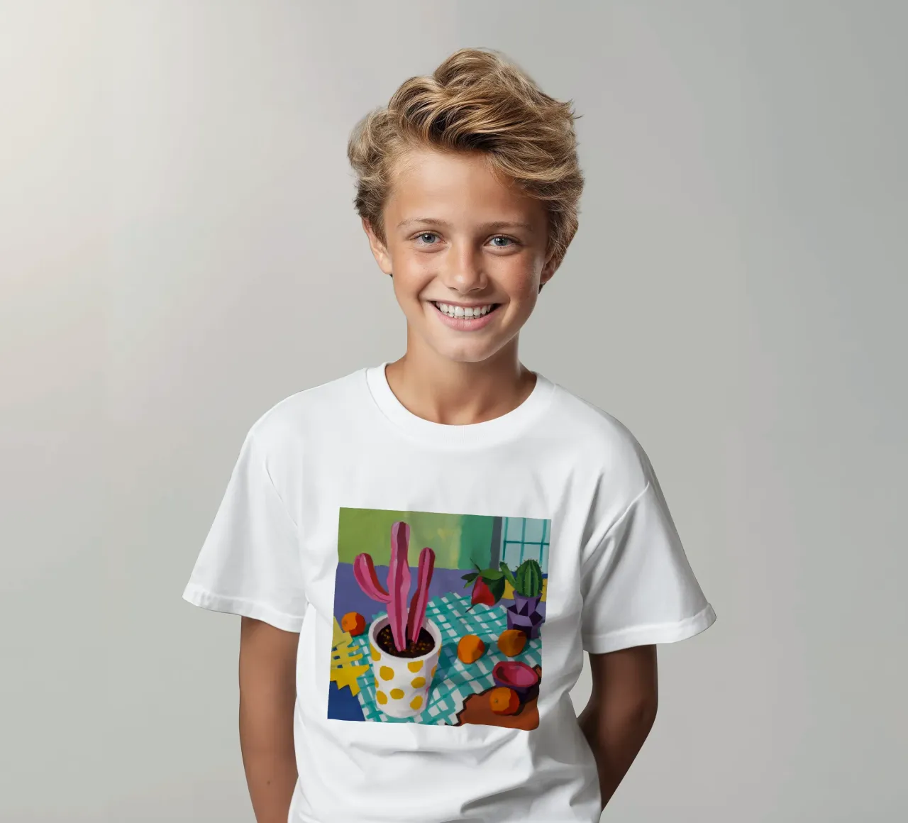 Cactus Polka Dot Feest kinder t-shirt van Haven Fantasy