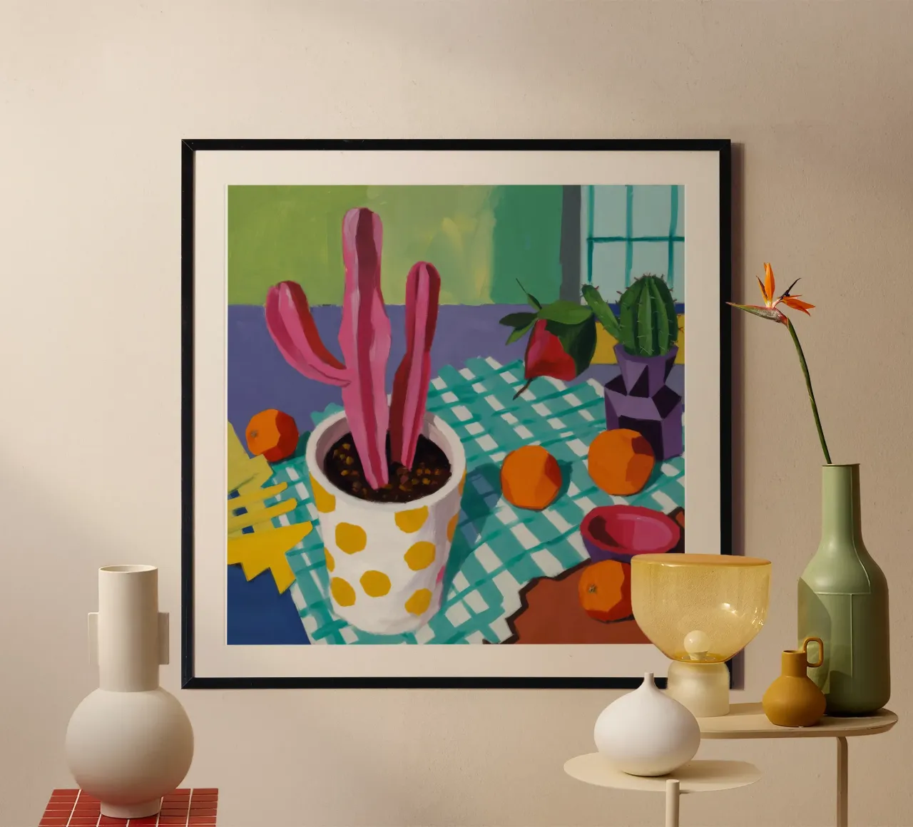 Festa a pois di cactus poster da Haven Fantasy