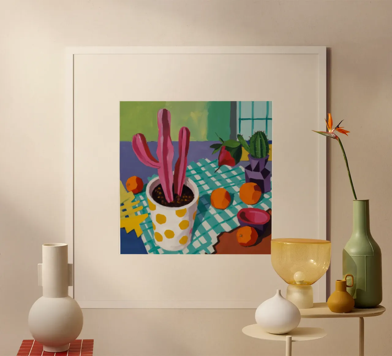 Festa a pois di cactus poster da Haven Fantasy