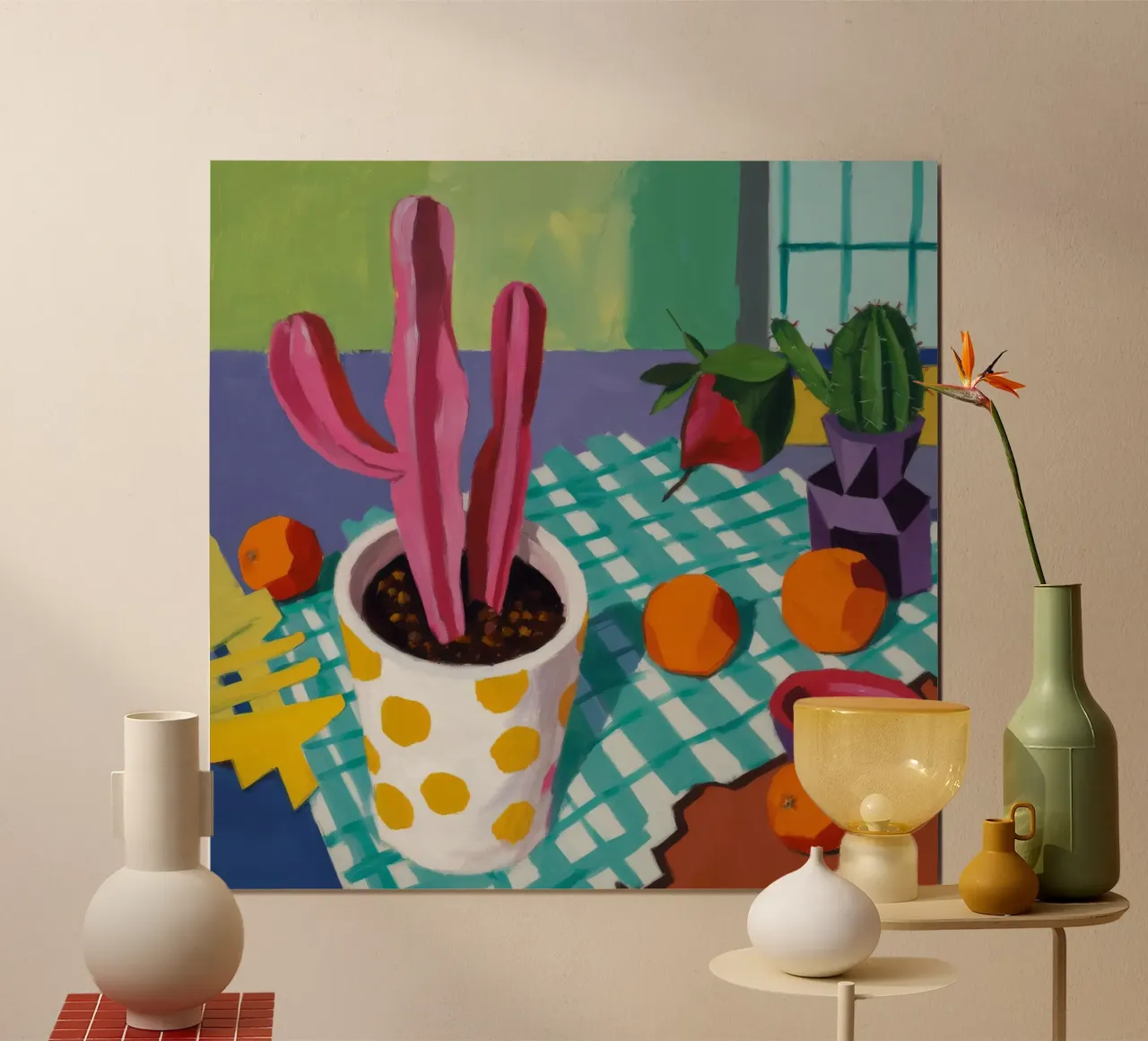 Festa a pois di cactus poster da Haven Fantasy