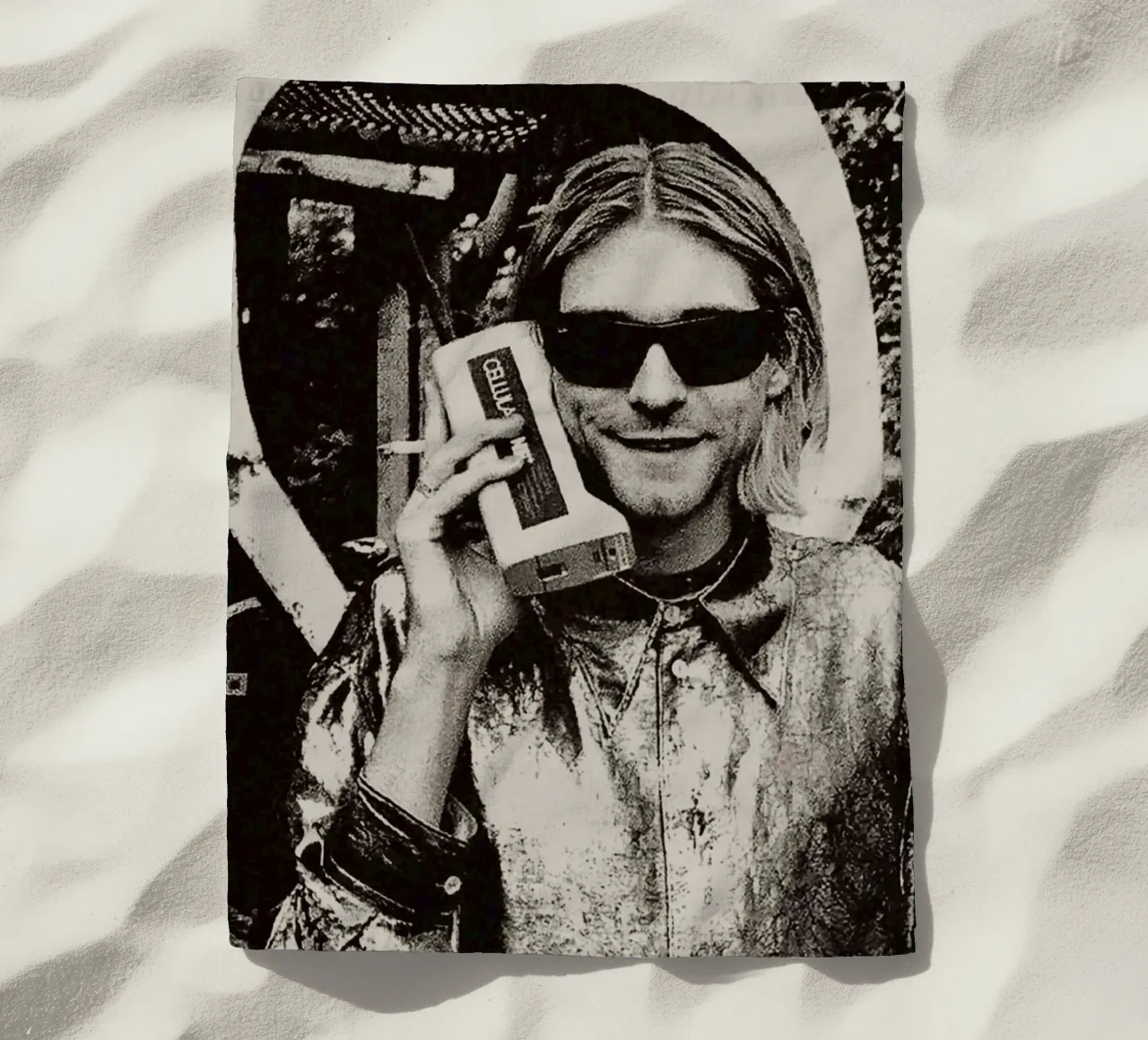 Vintage Kurt CObain Calling telo mare da Has Fab