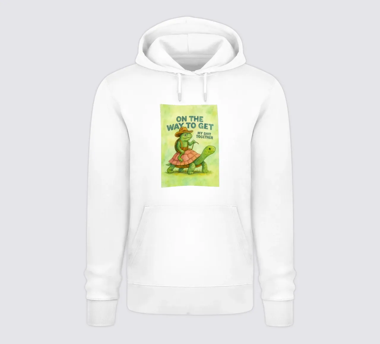 Divertida rana vaquera de camino a rehacer mi vida sudadera con capucha de onerules
