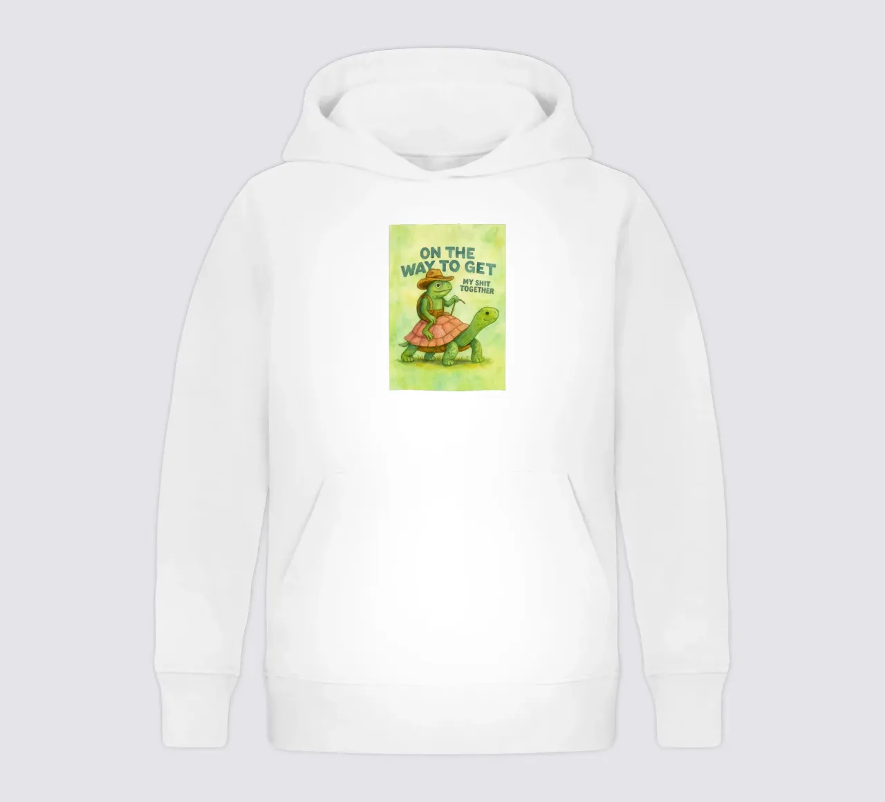 Divertida rana vaquera de camino a rehacer mi vida sudadera con capucha para niño de onerules