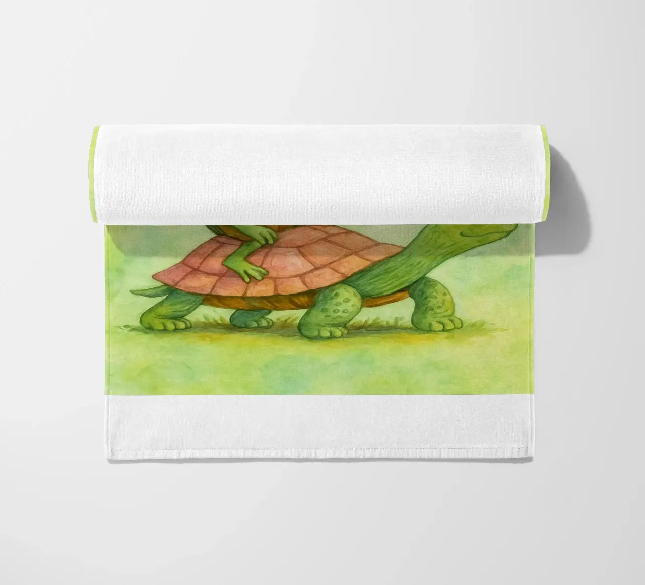 Funny Cowboy Frog On the Way to Get My Life Together beach towel by onerules