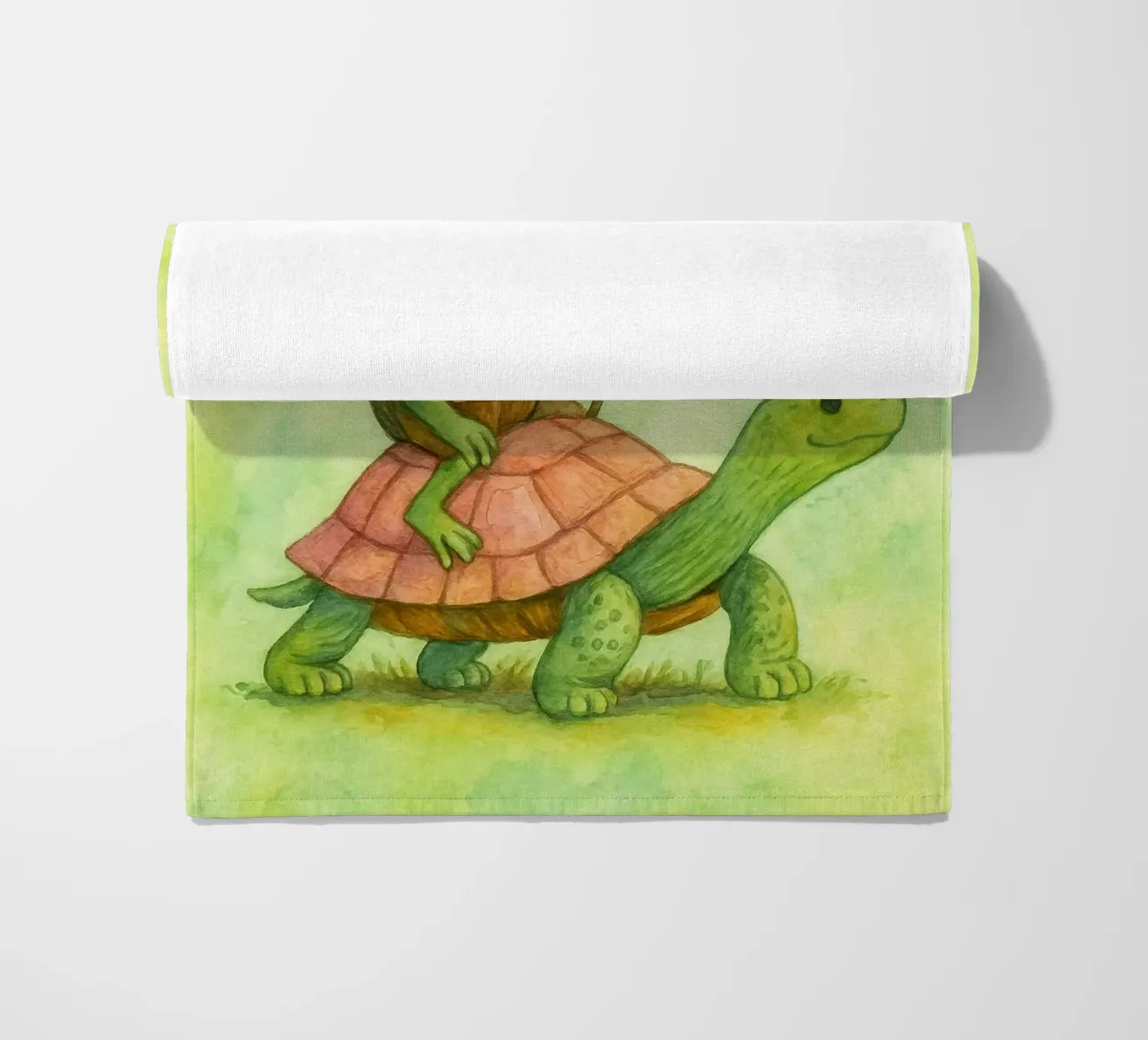 Funny Cowboy Frog On the Way to Get My Life Together beach towel by onerules