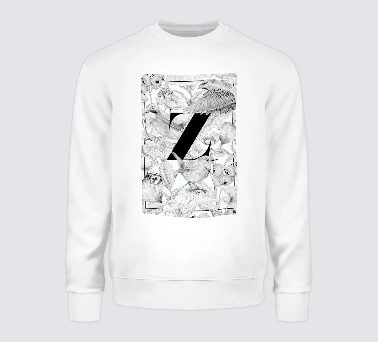 Floral Alphabet Z felpa da Faunesque