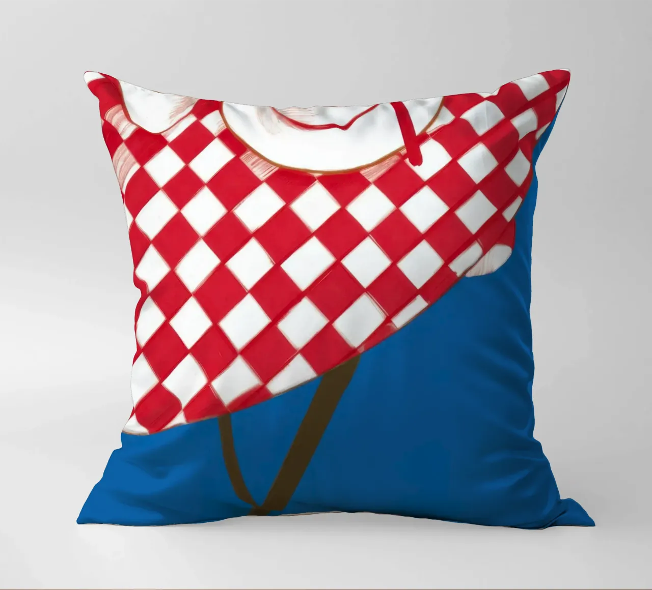 Caffè a scacchi Stillness cuscino da Pale Aura