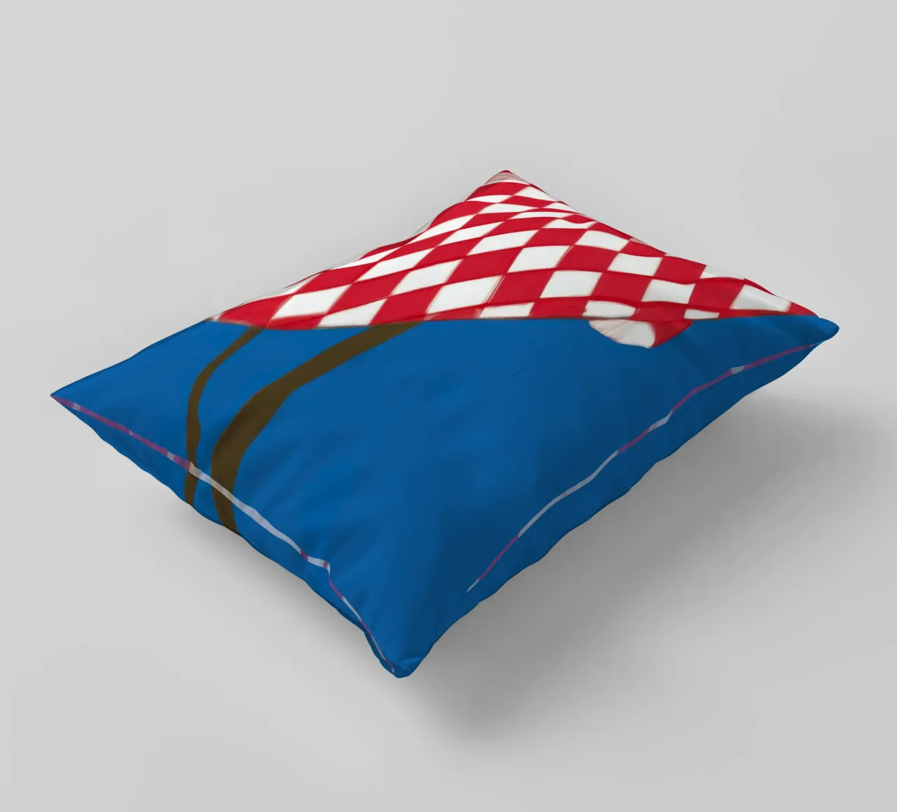 Caffè a scacchi Stillness cuscino da Pale Aura