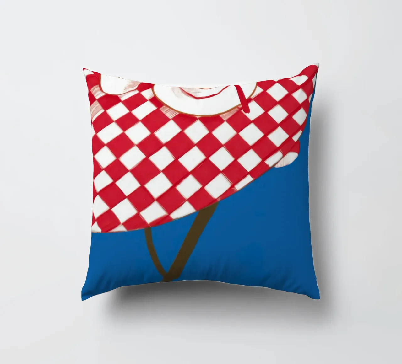 Caffè a scacchi Stillness cuscino da Pale Aura