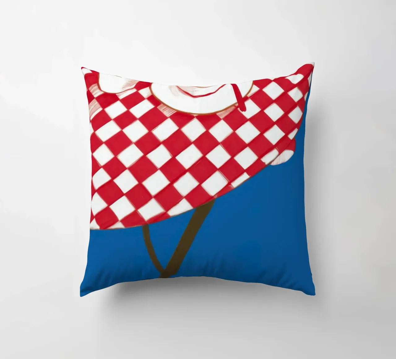 Caffè a scacchi Stillness cuscino da Pale Aura