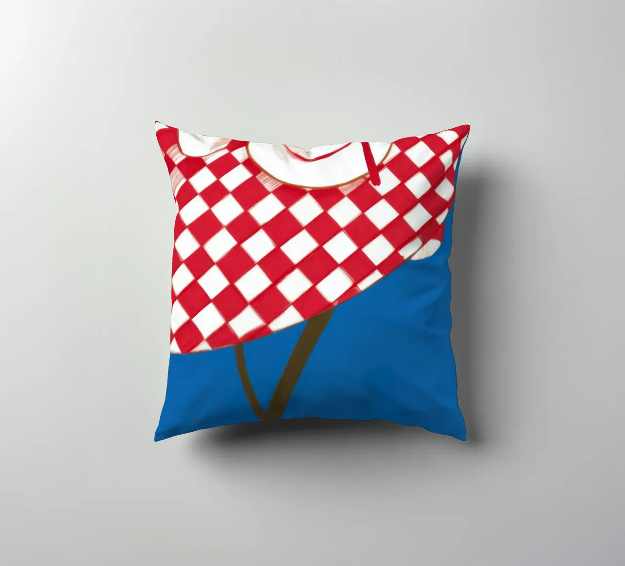 Caffè a scacchi Stillness cuscino da Pale Aura