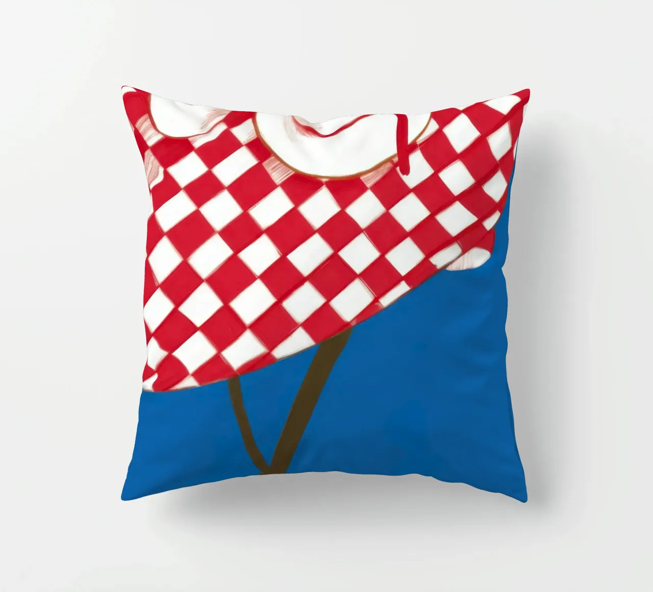 Caffè a scacchi Stillness cuscino da Pale Aura