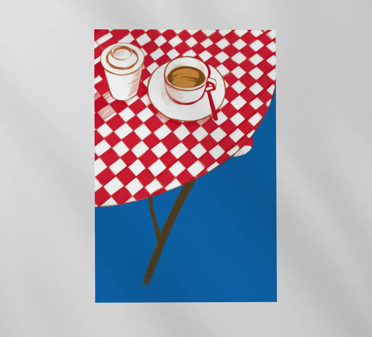 Caffè a scacchi Stillness pellicola backlit da Pale Aura