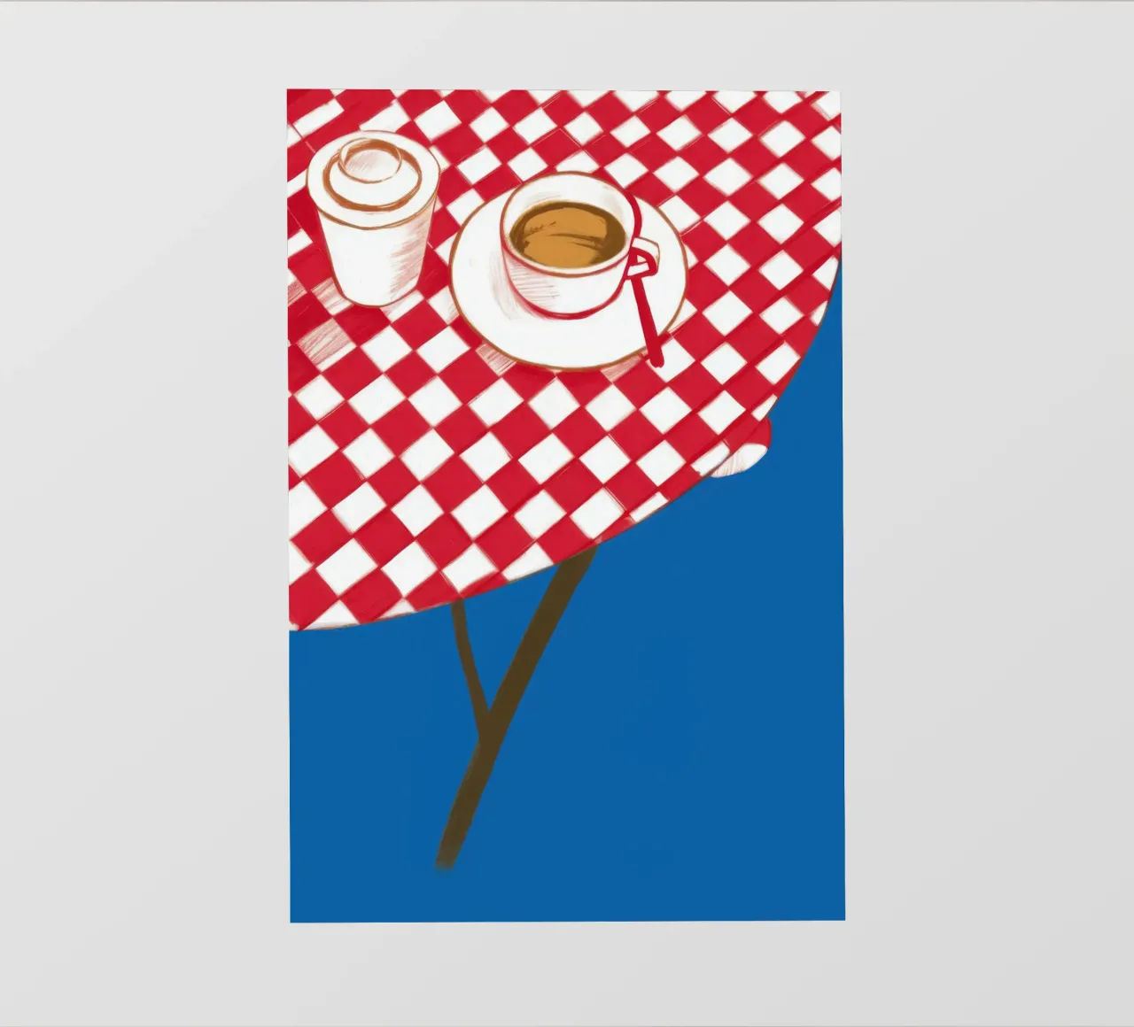 Caffè a scacchi Stillness pellicola backlit da Pale Aura