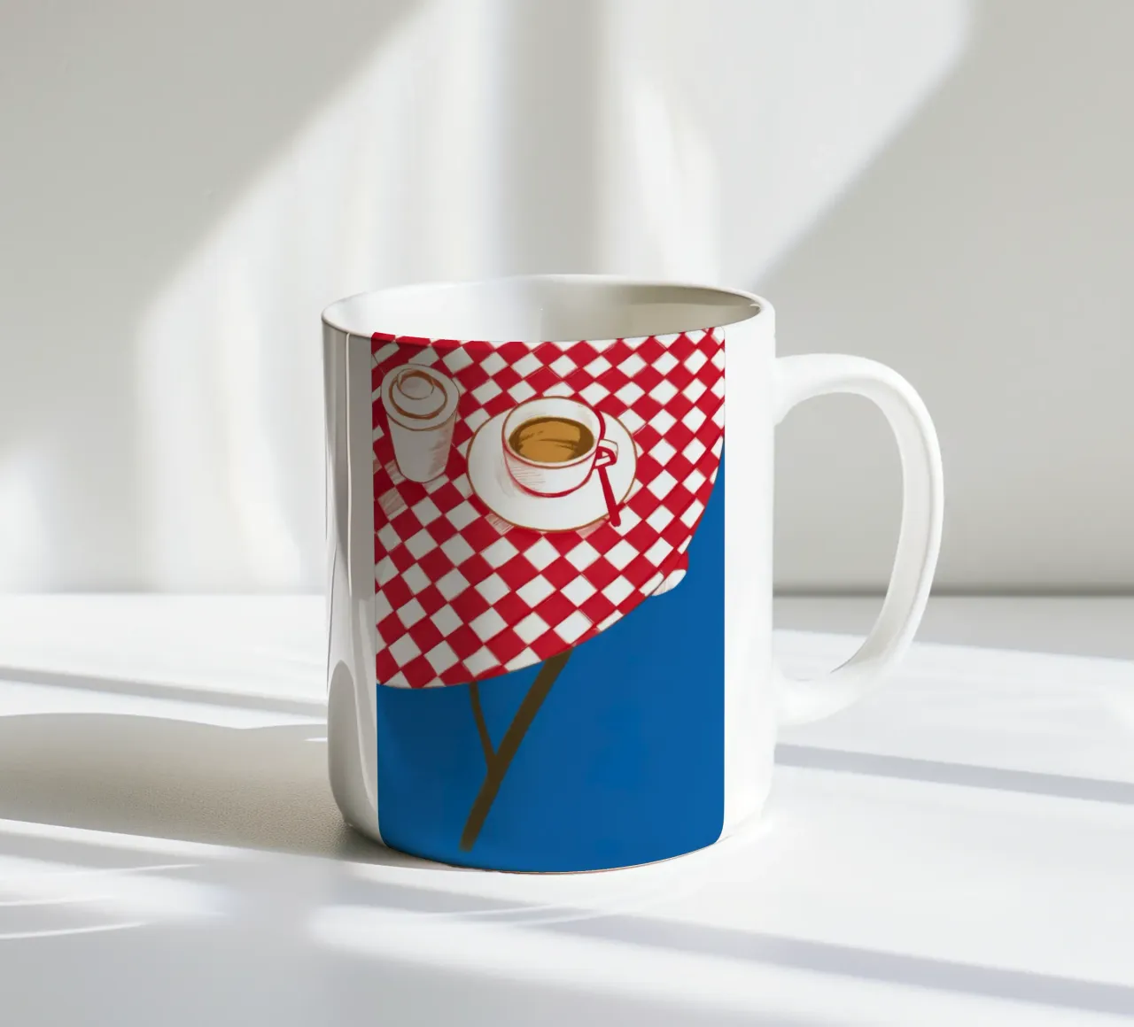 Caffè a scacchi Stillness tazza in ceramica da Pale Aura