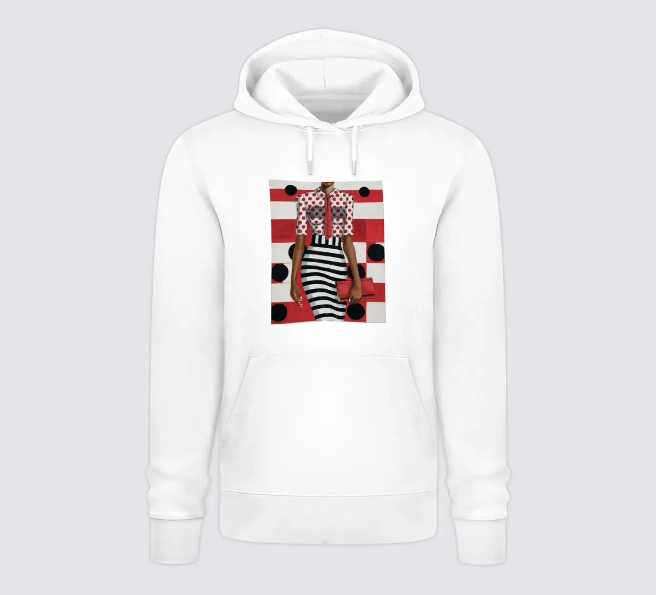 Forma del corpo a strisce felpa con cappuccio da Haven Fantasy