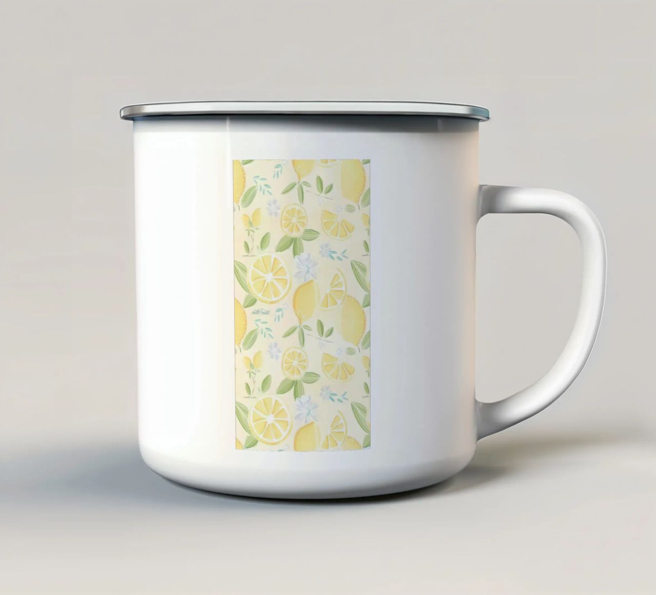 Zitrone Emaille Tasse von kurumacity