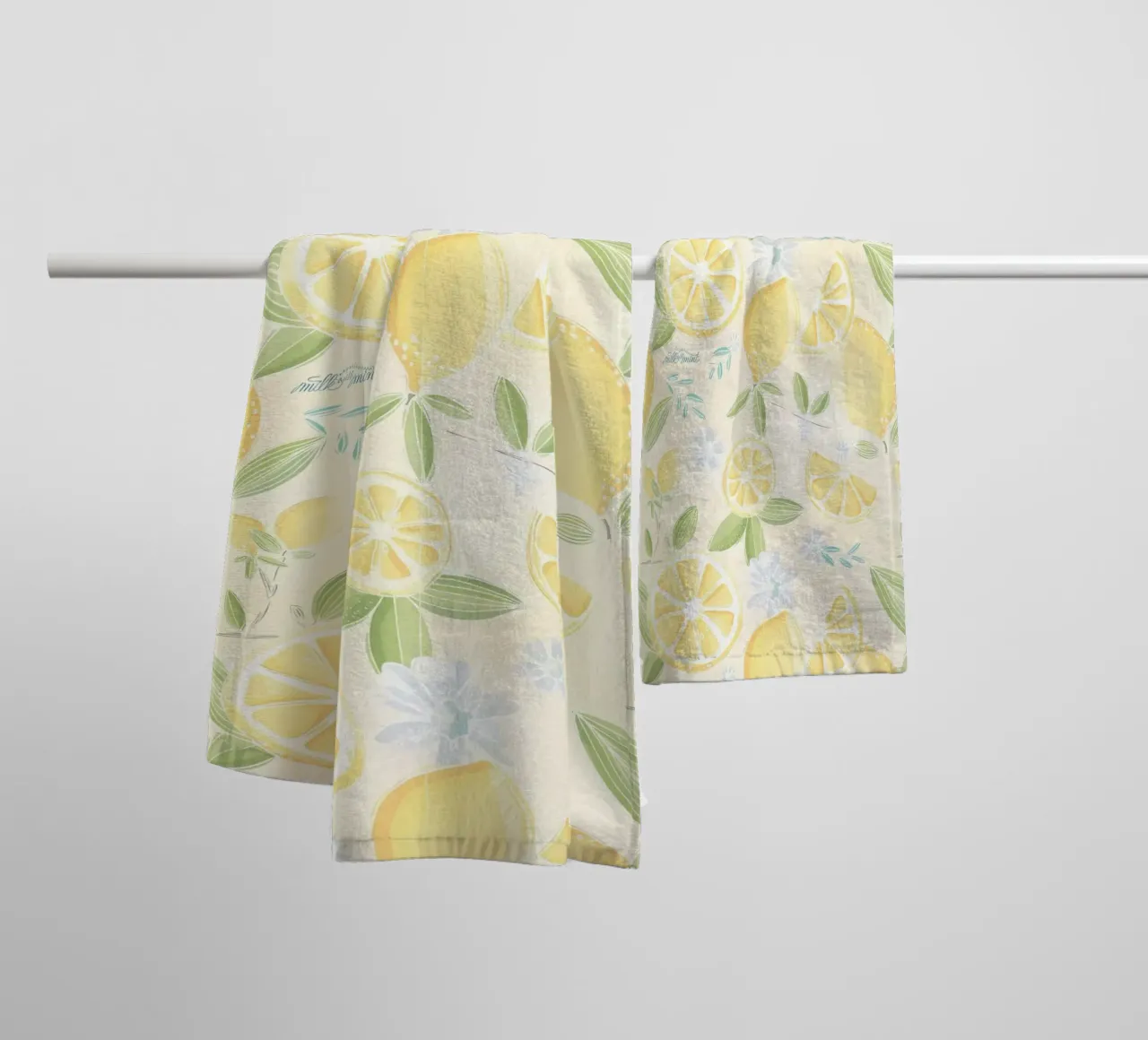 Citron serviette de bain de kurumacity