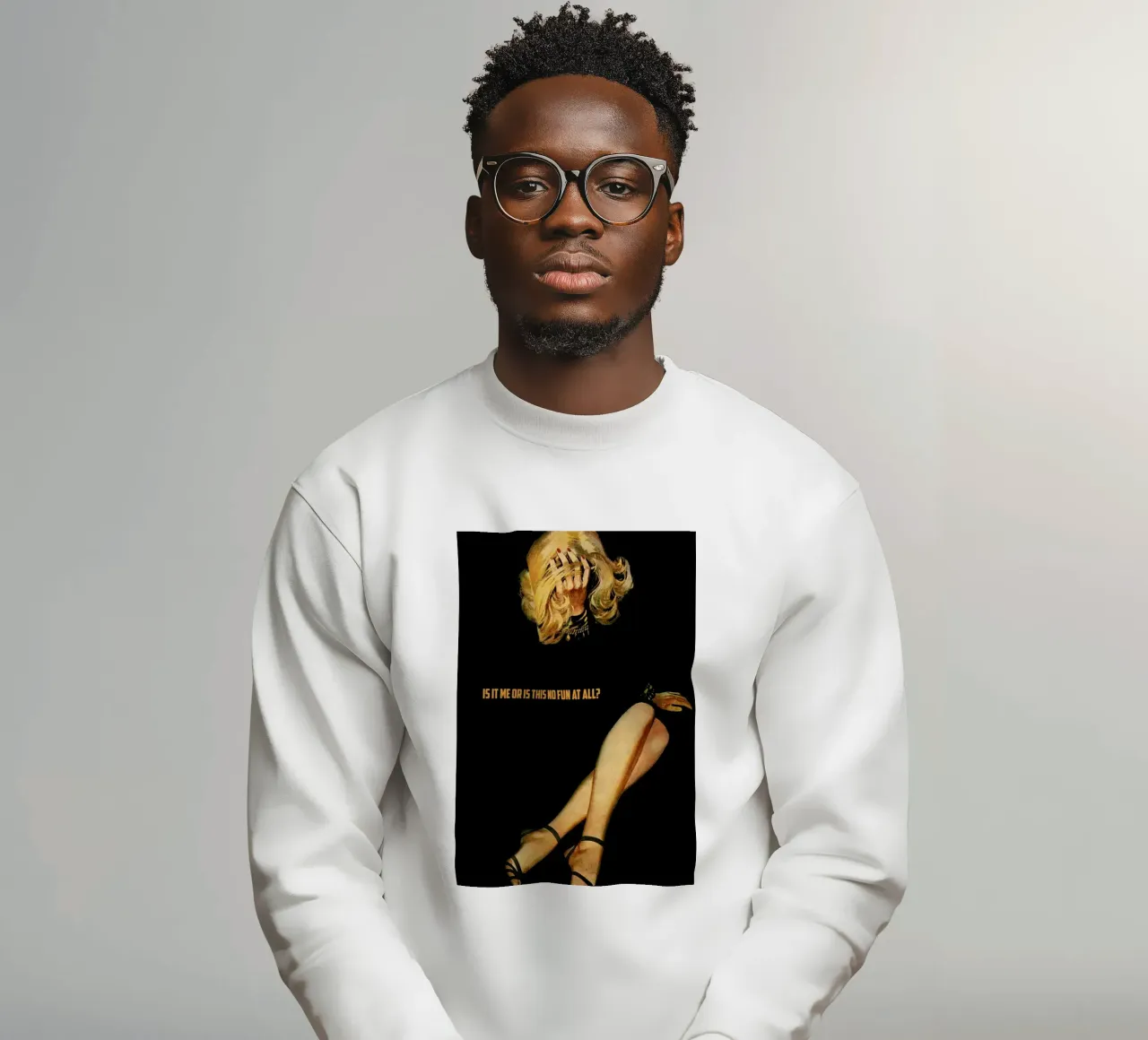 No Fun At All felpa da Gallery Print and Art Limited